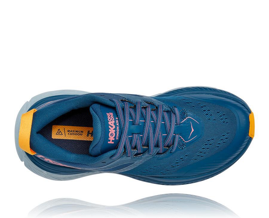 Hoka Australia One One Stinson Atr 6 - Womens Trail Shoes Blue - EWLRQ-8250